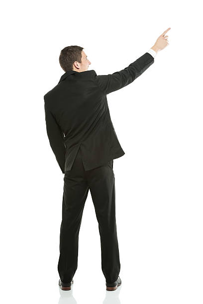 istock Businessman posing a rear view 180810750
