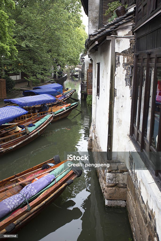 Cidade Zhouzhuang água - Foto de stock de Aldeia royalty-free