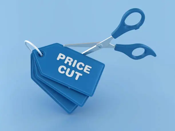 Photo of Price Cut Shopping Tag with Scissors