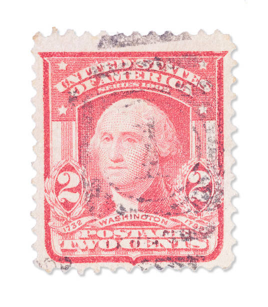 istock Vintage US stamp - George Washington 180811378