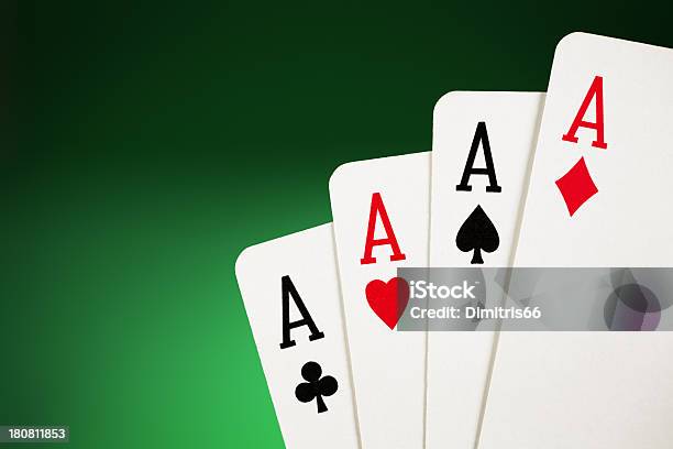 Четыре Aces — стоковые фотографии и другие картинки Азартные игры - Азартные игры, Без людей, Бубны