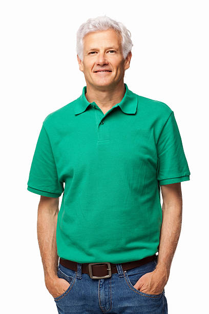 istock Senior Man Standing With Hands In Pockets - Isolated 180811963