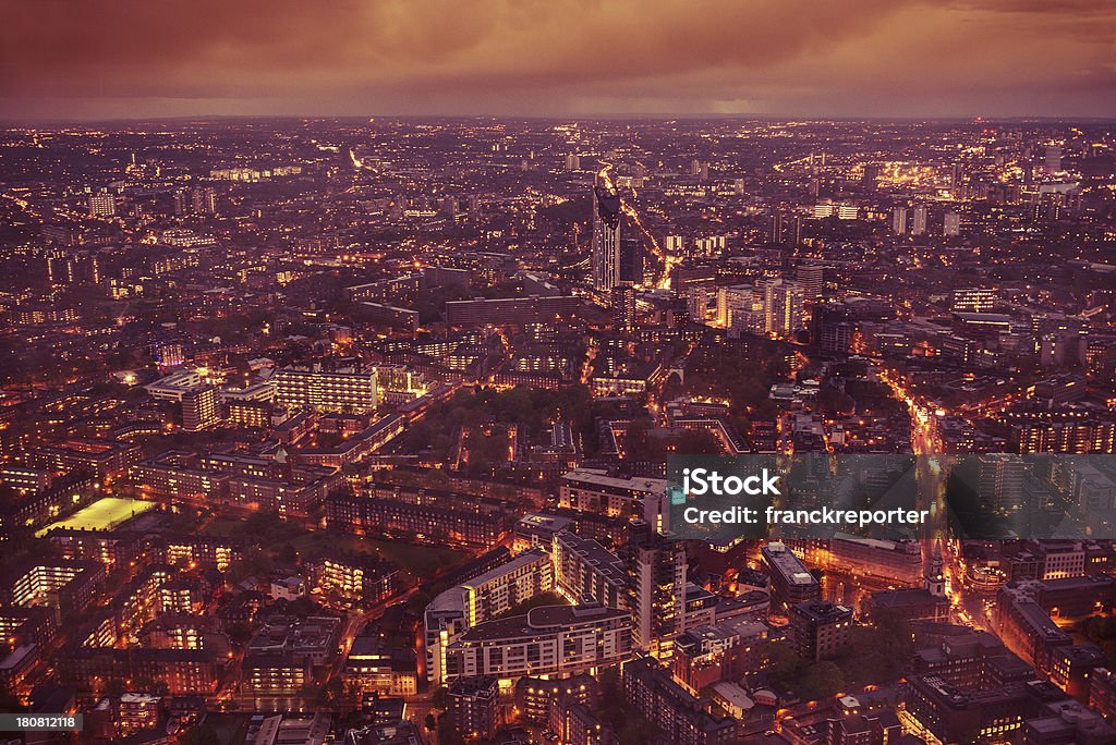 空から見たロンドンの街並み - イギ�リスのロイヤリティフリーストックフォト