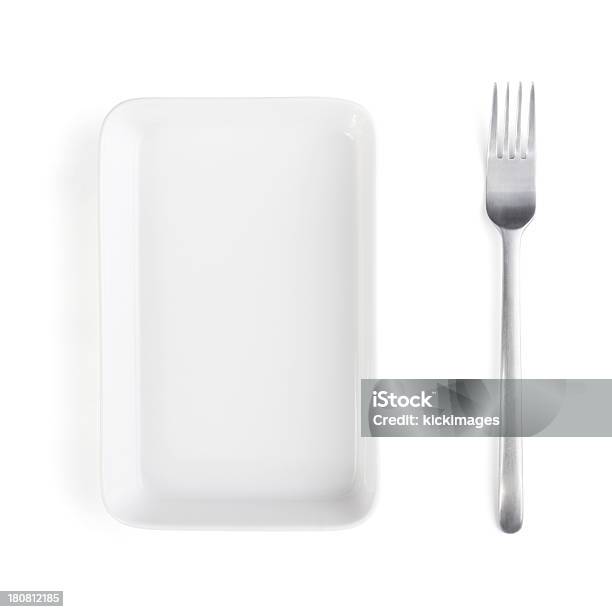 Desvío Y Placa Foto de stock y más banco de imágenes de Blanco - Color - Blanco - Color, Fuente para servir comida, Plato - Vajilla