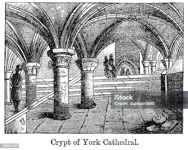 Krypta Der Kathedrale Von York Stock Vektor Art und mehr Bilder von Alt - Alt, Altertümlich, Antiquität