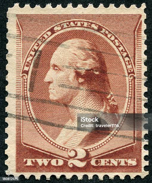 George Washington Stamp - Fotografie stock e altre immagini di Adulto - Adulto, Anno 1883, Arte del ritratto