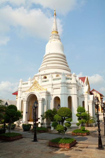 Poagoda in Wat Phitchaya Yatikaram, Bangkok, Thailand.