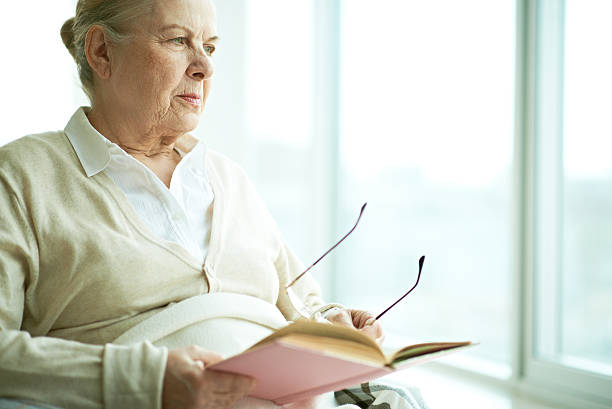 istock Pensive senior woman 180812871