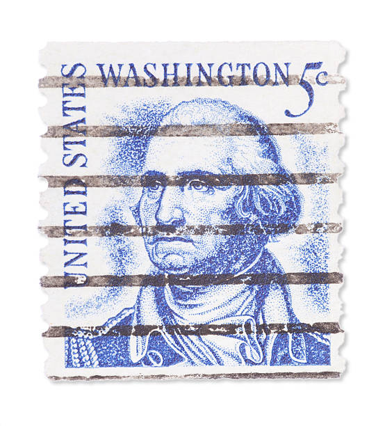 istock Vintage US stamp - George Washington 180813026