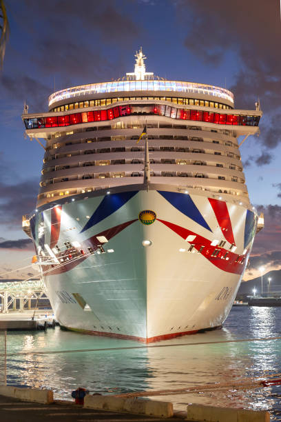 P&O Cruises' MS Iona: Málaga, Spain stock photo