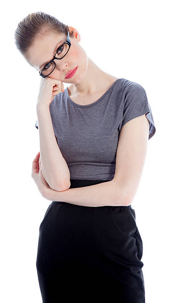 istock Attractive business woman  isolated on white background 180813802