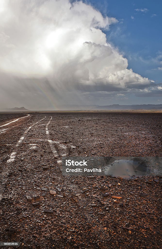 Storm in marokkanischen Wüste Afrika - Lizenzfrei Afrika Stock-Foto