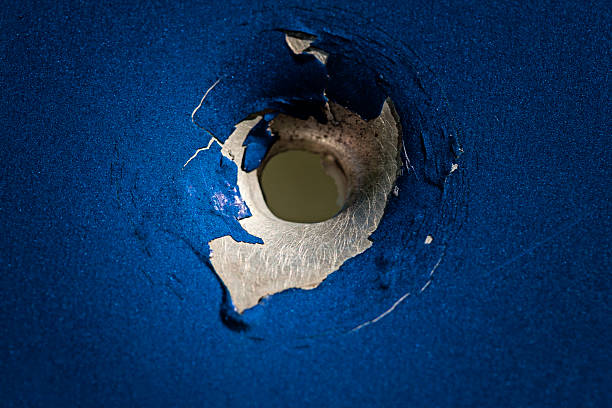 Bullet Hole stock photo