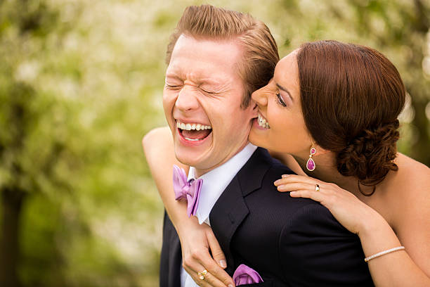 Close-Up Of Wedding Couple Figurines