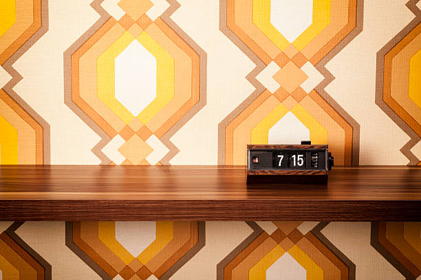 istock Retro Flip Alarm Clock on Shelf 180814509