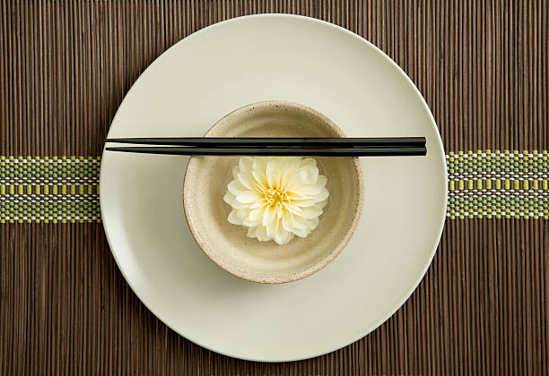 Asian Table Setting stock photo