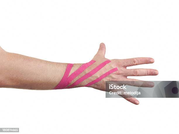 Kinesio Tex Band Therapeutische Behandlung Des Handgelenks Anzupassen Stockfoto und mehr Bilder von Alternative Behandlungsmethode