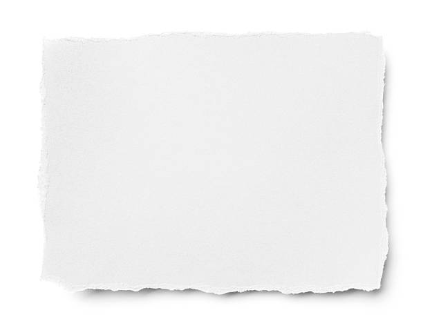 torn white paper stock photo