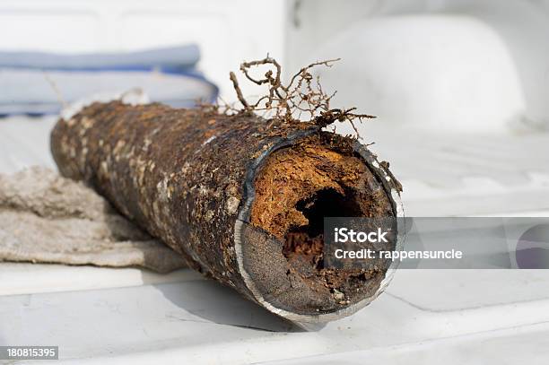 Clogged Drain Pipe Stock Photo - Download Image Now - Pipe - Tube, Clogged, Rusty