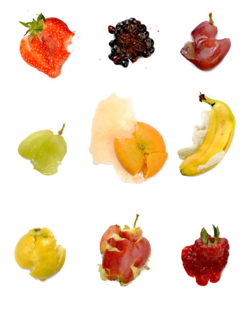 crushed fruits Crushed fruits shot on white with added drop shadows. strawberry crush stock pictures, royalty-free photos & images