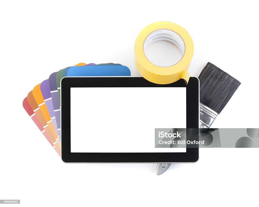 Pintura & Tablet Digital - Foto de stock de Mesa digital royalty-free