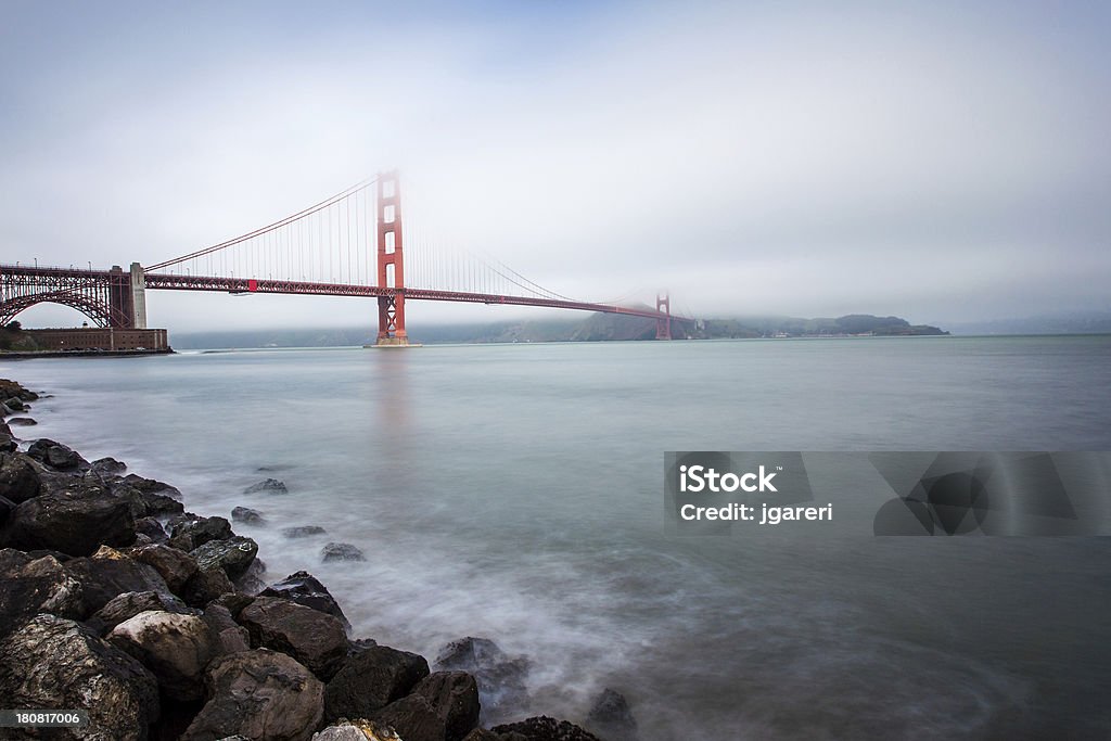 Golden Gate Bridge - Lizenzfrei Abenddämmerung Stock-Foto