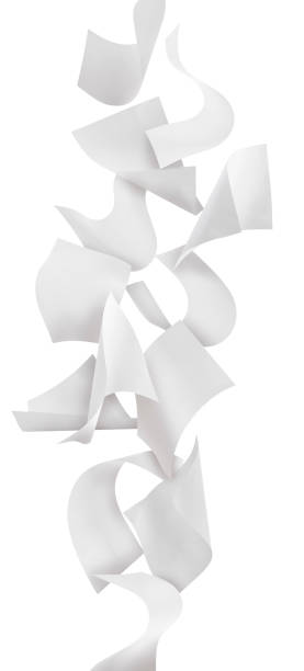 istock Many sheets of paper falling on white background 1808170356