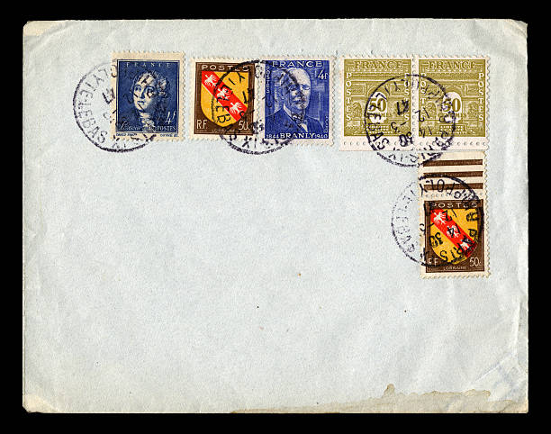 istock Old envelope from Paris, France, 1947 180817613