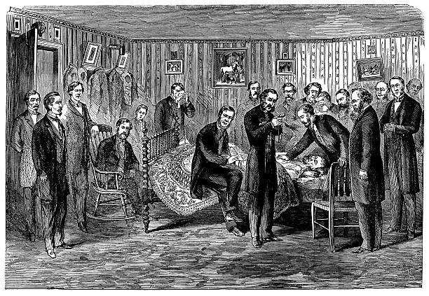 istock The death bed of President Abraham Lincoln 180817660