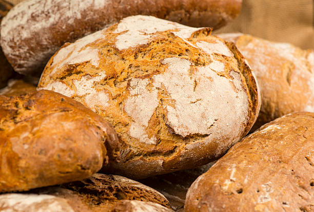 istock Loaves of fresh baked rustic breads 180818164