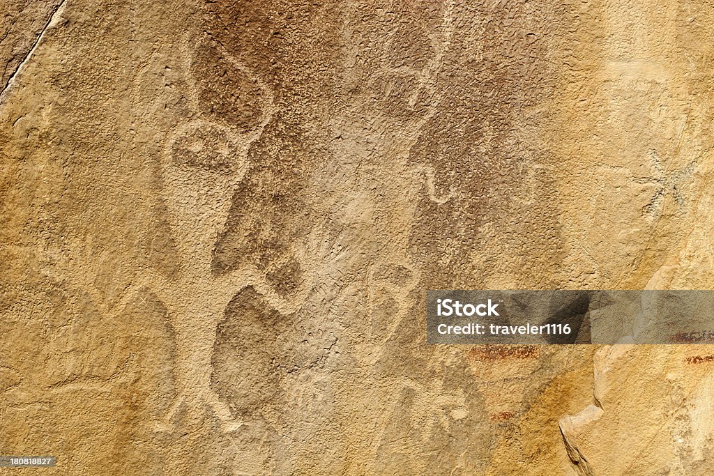 Petroglyph z Dinosaur National Monument w stanie Utah, w USA - Zbiór zdjęć royalty-free (Chronić)