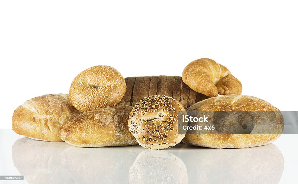 Pane isolato su bianco - Foto stock royalty-free di Alimentazione sana