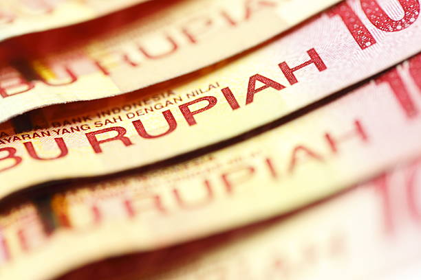 rupiah - indonesian currency stock-fotos und bilder