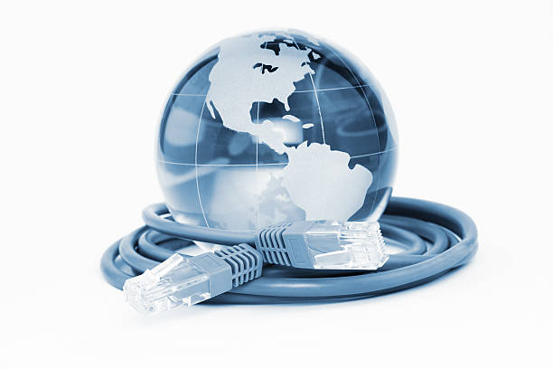 グローバルコンピュータネットワーク - network connection plug network server computer cable wireless technology ストックフォトと画像