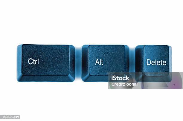 Control Alt Delete Key Combination Stock Photo - Download Image Now - Delete Key, Control, Resetting