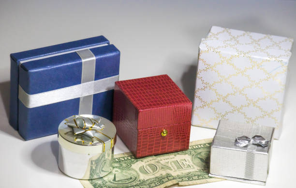 colorful gift boxes of different shapes