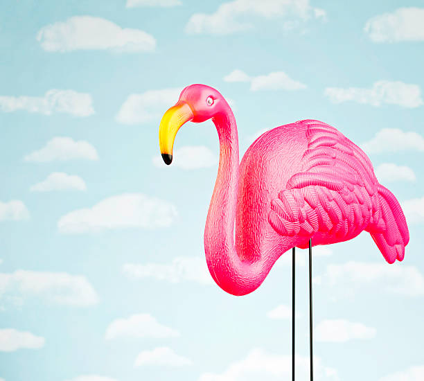 istock Pink Flamingo Garden Ornament 180820548