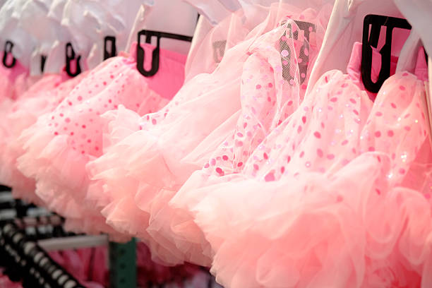 istock Little Girls Pink Dresses 180821011