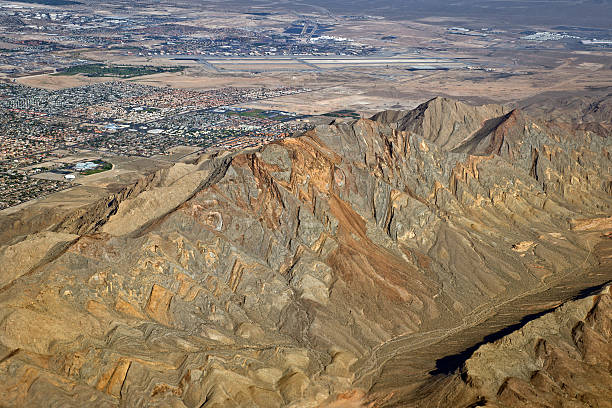 istock Frenchman Mountain and Las Vegas Arial View USA 180821046