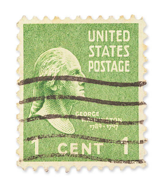 istock Vintage US stamp - George Washington 180821365