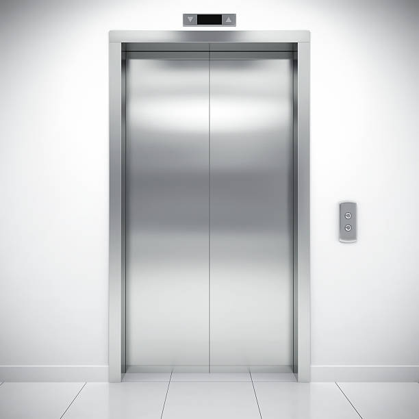 l'ascenseur - elevator push button stainless steel floor photos et images de collection