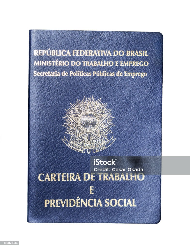 Brasileiro cartão de trabalho - Foto de stock de Brasil royalty-free
