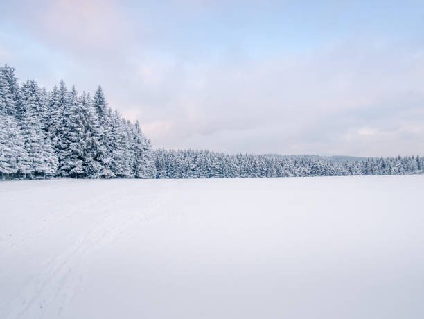 istock Winter scenic snowy cloudy landscape 1808219229