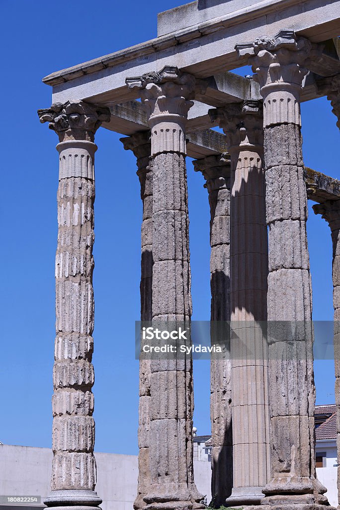 Temple of Diana "Temple of Diana, Merida, Spain" Ancient Stock Photo