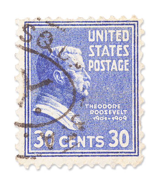 istock Vintage US stamp - Theodore Roosevelt 180822383
