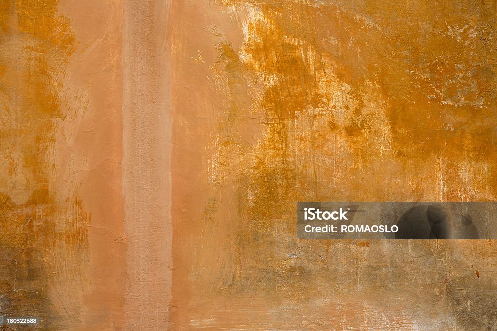 Laranja fundo de textura de parede de Roma, Roma, Itália - Foto de stock de Acabado royalty-free