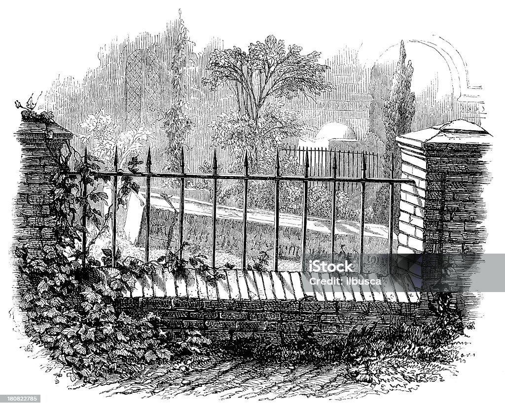 Ancienne illustration de Tombeau de clôture - Illustration de Antiquités libre de droits