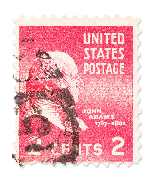 istock Vintage US stamp - John Adams 180823143