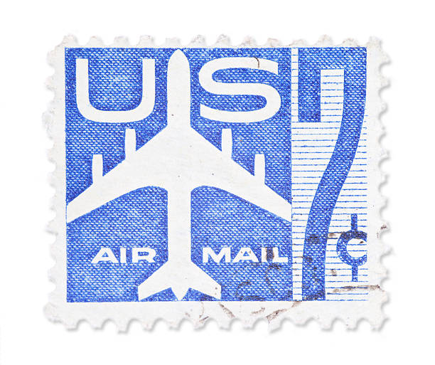 istock Vintage US stamp - Airmail symbol 180823146