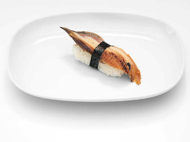 aal nigiri - nigri sushi stock-fotos und bilder
